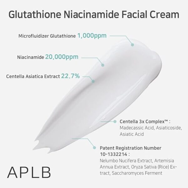 APLB Glutathione Niacinamide Crema Facial - Imagen 3