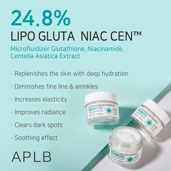 APLB Glutathione Niacinamide Crema Facial - Imagen 4