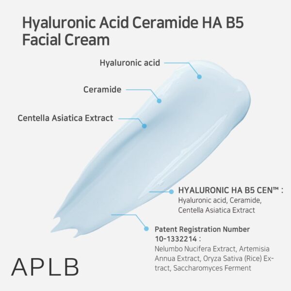 APLB Hyaluronic Acid, Ceramide B5 Crema Facial - Imagen 2