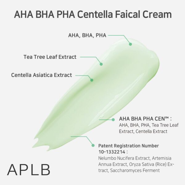 APLB AHA BHA PHA Centella Crema Facial - Imagen 2