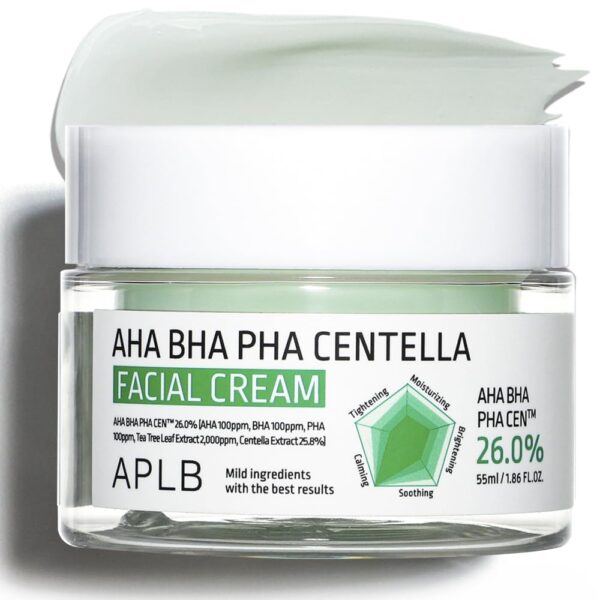 APLB AHA BHA PHA Centella Crema Facial