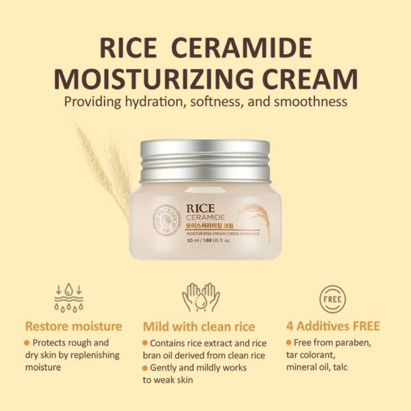 The Face Shop Crema Hidratante de Ceramida de Arroz - Imagen 2