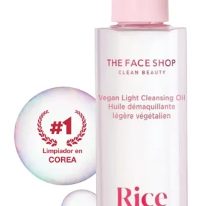 the face shop – rice water bright cleansing light oil